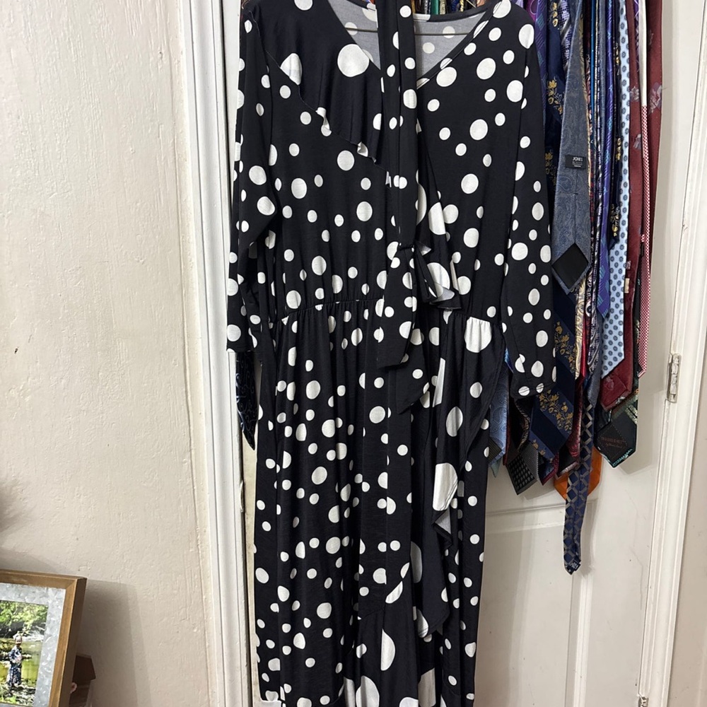 Black and White Polka Dot Dress